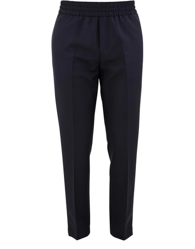 Acne Studios Elasticated Waist Trousers In Navy Blue