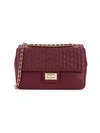 Karl Lagerfeld Agyness Quilted Leather Shoulder Bag In Merlot