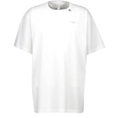 Off-white Short Sleeve T-shirt In White-silver
