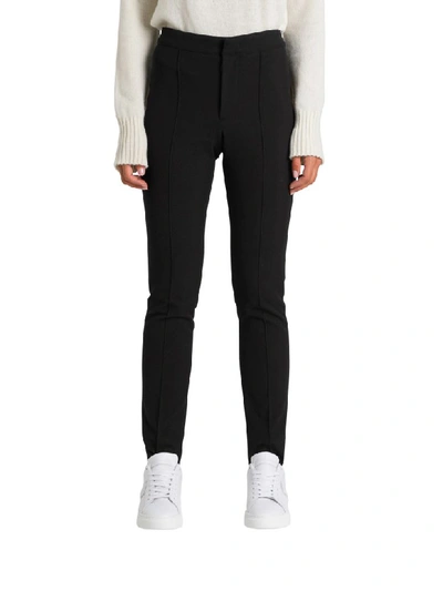 Moncler Stirrups Trousers In Nero