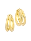 Roberto Coin Designer Gold 18k Yellow Gold Hoop Earrings