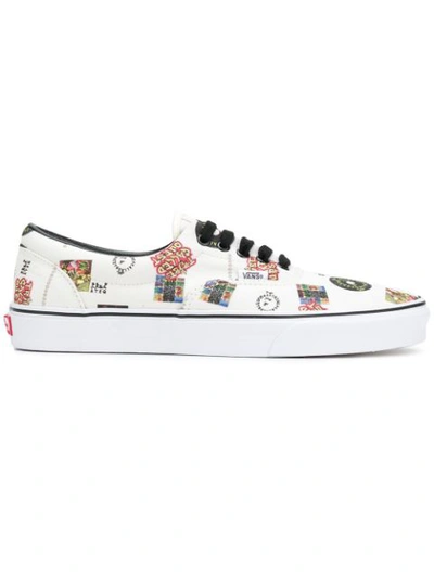 Vans Ua Era A Tribe Called Quest Print Cotton Sneakers In White