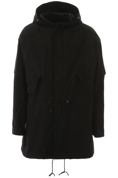 Raf Simons Printed Parka In Black (black)