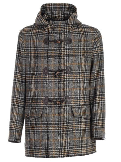 Lardini Coat Single Breasted W/frogs In Grey