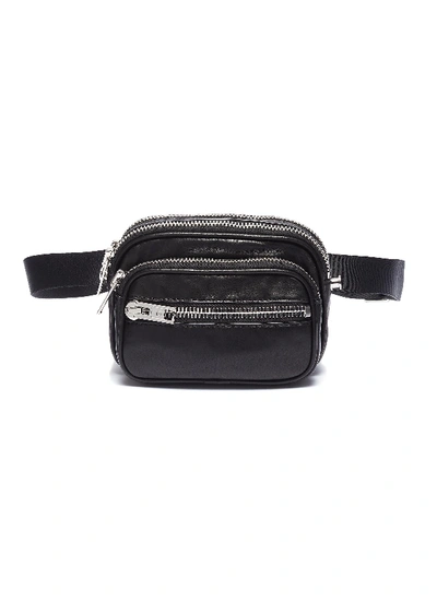 Alexander Wang 'attica' Leather Bum Bag In Black