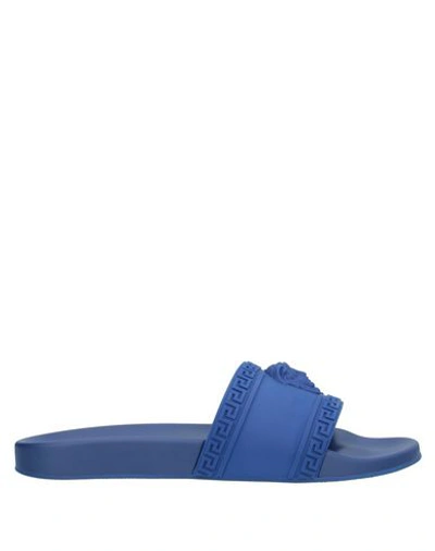 Versace Sandals In Blue