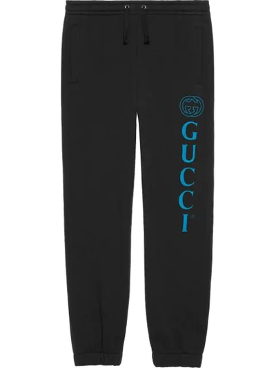 Gucci Logo Jogging Pant In Black
