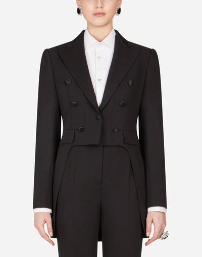 Dolce & Gabbana Woolen Fabric Tailcoat