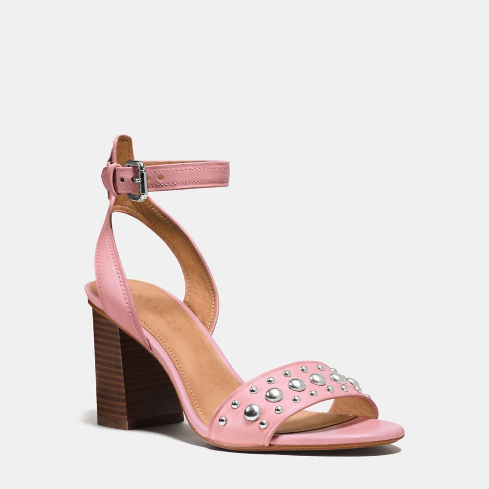 Coach Paige Studded Heel In Pink/pink ModeSens