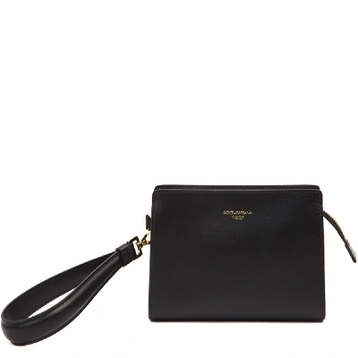 Dolce & Gabbana Monreale Black Leather Logo Purse