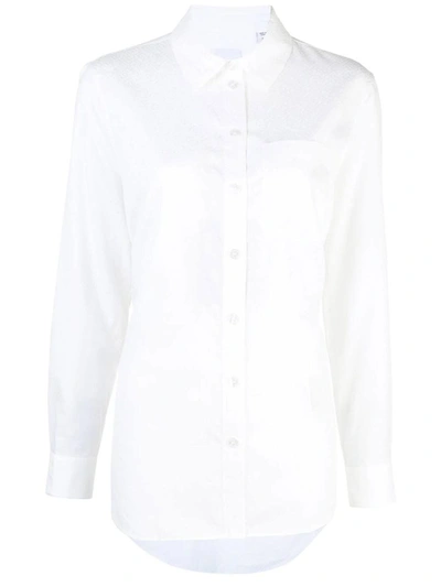 Burberry Guan Tb Monogram Jacquard Shirt In White