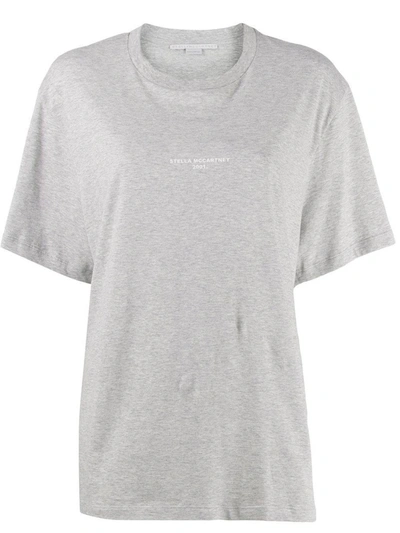 Stella Mccartney 2001 Stamped Logo T-shirt Grey In White