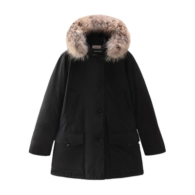 Woolrich Arctic Parka With Murmasky Fur In Blu Navy