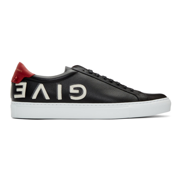 givenchy black and red sneakers