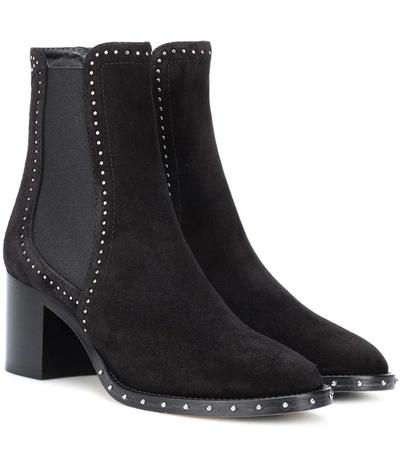 Jimmy Choo Merril 65 Black Suede Stud Boots