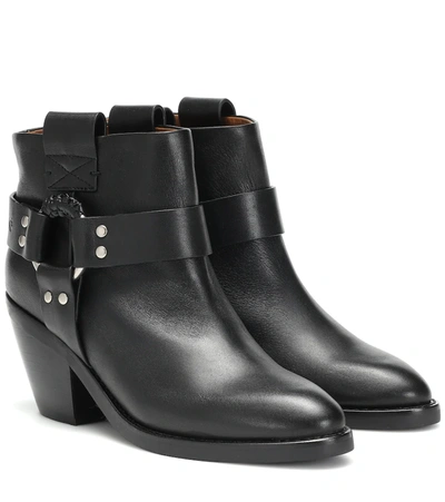 See By Chloé See By Chloe Women's Harness Mid-heel Booties In Black
