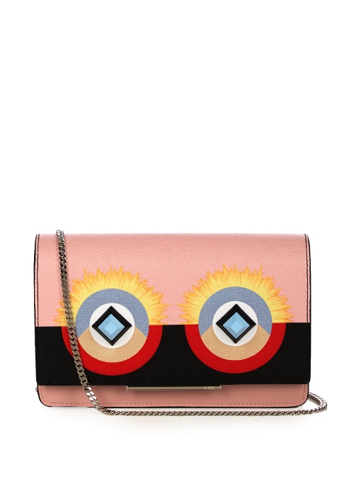 Fendi Bag Bugs Leather Crossbody Bag In Bubblegumpink ModeSens