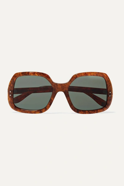 Gucci Oversized Square-frame Tortoiseshell Acetate Sunglasses In Havana