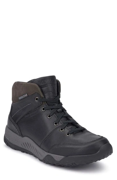 Mephisto Fausto Leather Lace-up Boots In Black