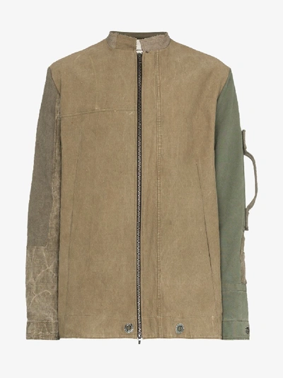 By Walid Panelled Zip-front Jacket In Green