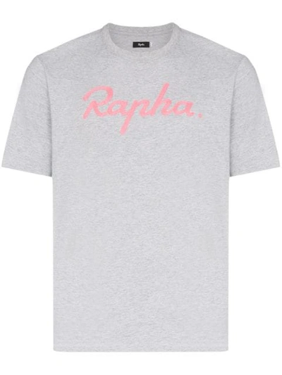 Rapha Logo Embroidered T-shirt In Grey