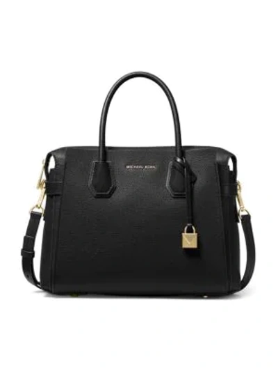 Michael Michael Kors Women's Large Arielle Leather Satchel In Black