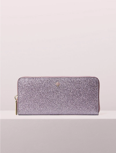 Kate Spade Burgess Courth Slim Continental Wallet In Lilac