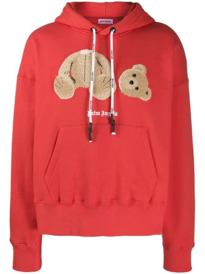 Palm Angels Kill The Bear Hoodie In Red