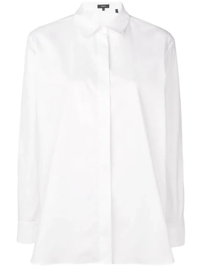 Theory Collared Shirt In White