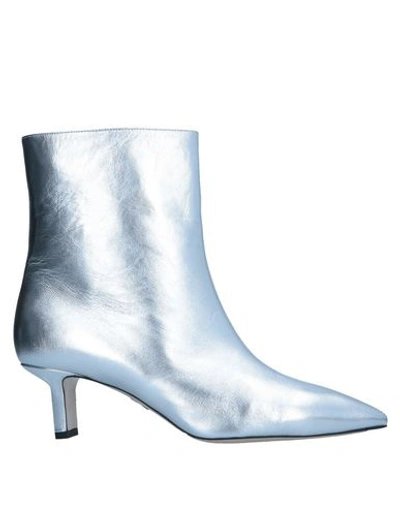 Paul Andrew Ankle Boots In Silver
