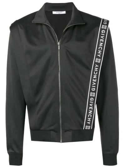 Givenchy Logo Print Jacket In Black