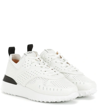 Tod's White Leather Holes Sneaker