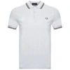 Fred Perry Twin Tipped Polo T Shirt Grey