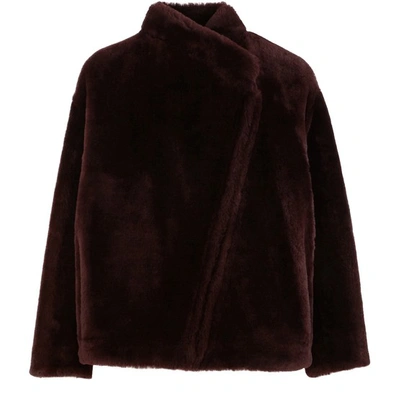 Maison Ullens Shearling" Lambskin Vest In Grenat