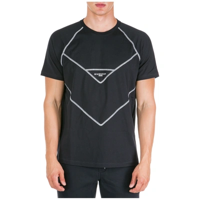 Givenchy Men's Short Sleeve T-shirt Crew Neckline Jumper Regular Fit In Black