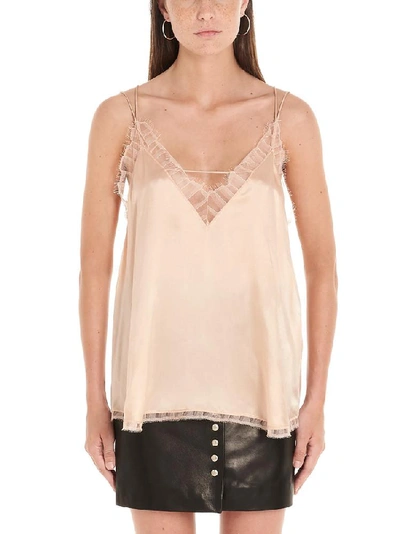 Iro Berlana Lace Detail Camisole In Pink