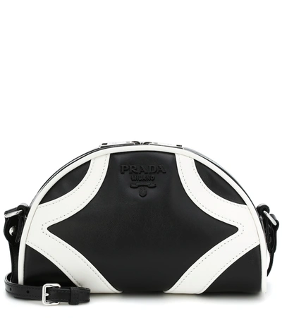 Prada Women's Leather Crossbody Bowling Bag In Black