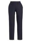 Theory Thaniel Approach Cropped Stretch Cotton-blend Twill Slim-leg Pants In Navy