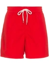 Polo Ralph Lauren Logo-embroidered Swim Shorts In Red
