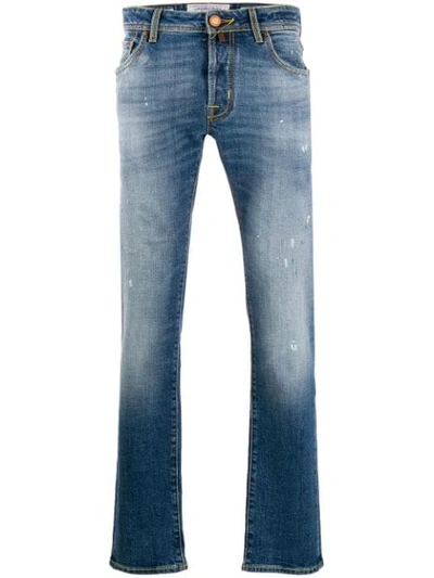 Jacob Cohen Mid-rise Straight Leg Jeans In Blue