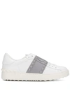 Valentino Garavani Garavani Rockstud Untitled Sneakers In Bianco/pastel Grey