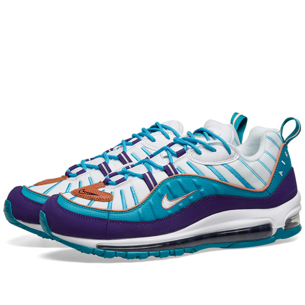 orange and purple air max 98