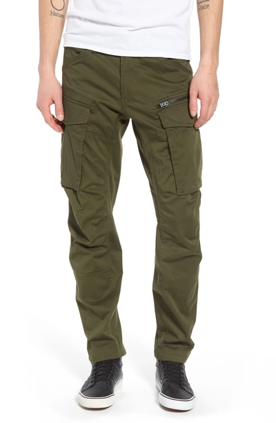 G-star Raw Rovic New Tapered Fit Cargo Trousers In 6059-dk Bronze Green