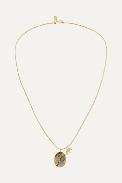 Pippa Small 18-karat Gold Labradorite Necklace
