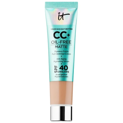It Cosmetics Mini Cc+ Cream Oil-free Matte With Spf 40 Medium 0.406 oz/ 12 ml