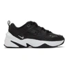 Nike Women's M2k Tekno Casual Shoes In Black Size 9.0 Leather In 005 Blk/wht