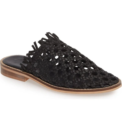 Free People Mirage Woven Mule In Black