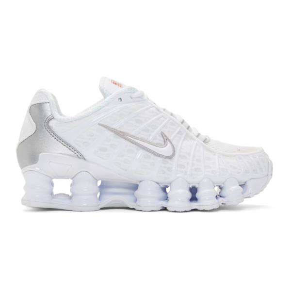 nike white shox total sneakers