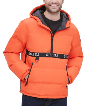 guess orange jacket