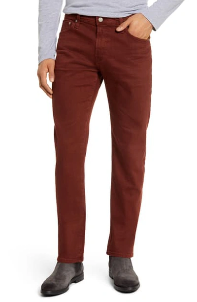 Ag Tellis Slim Fit Jeans In 7 Years Sulfur Rich Crimson